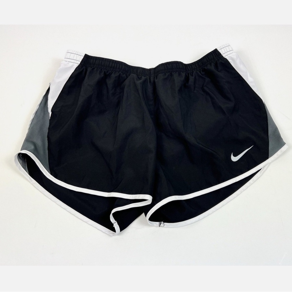 Nike Women's Black and White Athletic Shorts